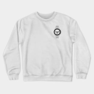 White Dial Racing Watch Crewneck Sweatshirt